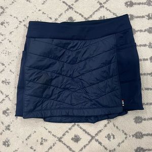 smart wool navy blue large down skirt